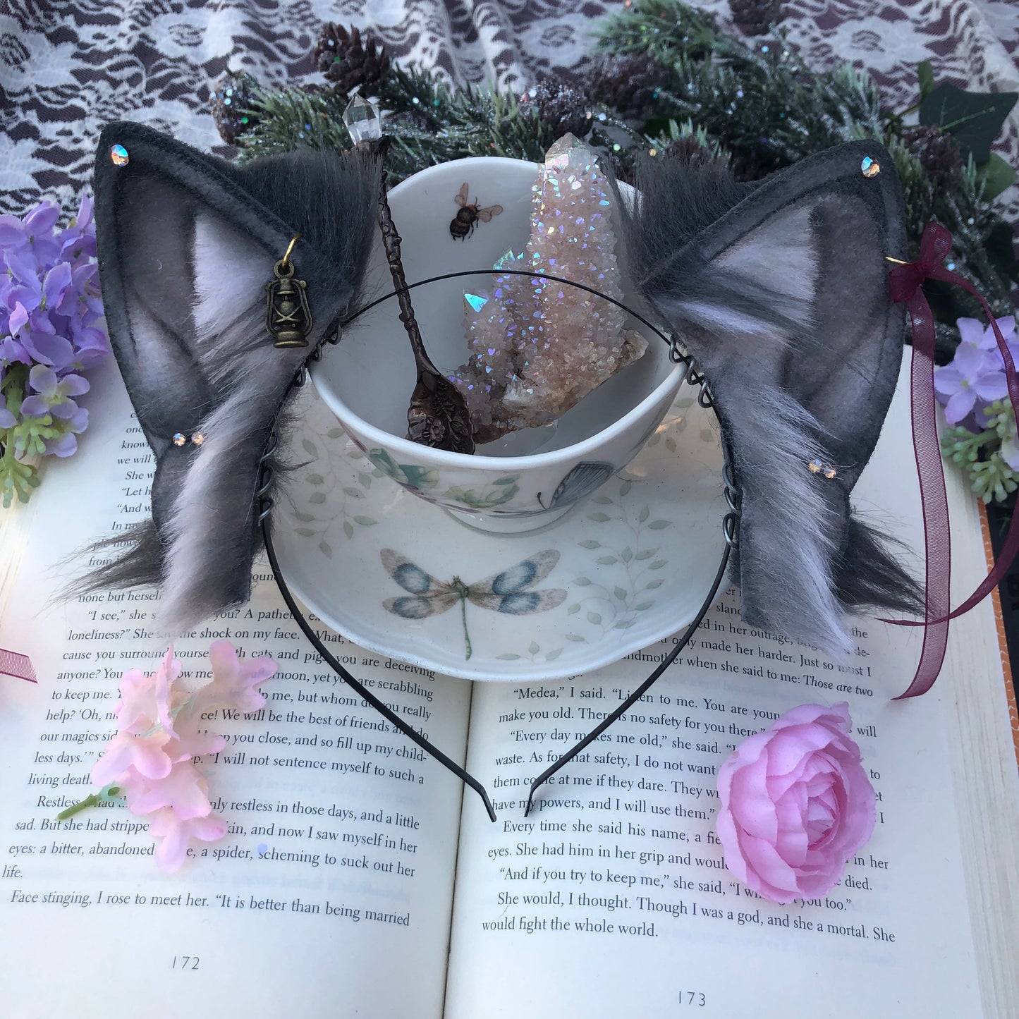 “After Dark” Russian Blue Kitten Ears ✨🍃
